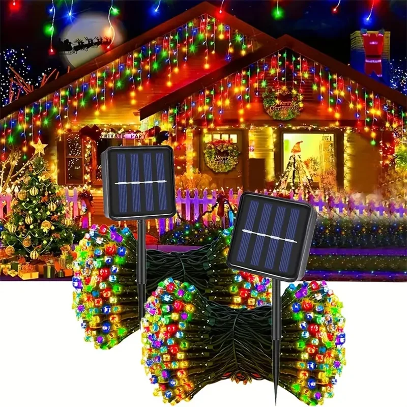 Solar LED String Lights Outdoor Fairy Lights Waterproof 8 Lighting Modes Suitable for Christmas Tree Decor Wedding Decoration
Solar LED String Lights Outdoor Fairy Lights Waterproof 8 Lighting Modes Suitable for Christmas Tree Decor Wedding Decoration
