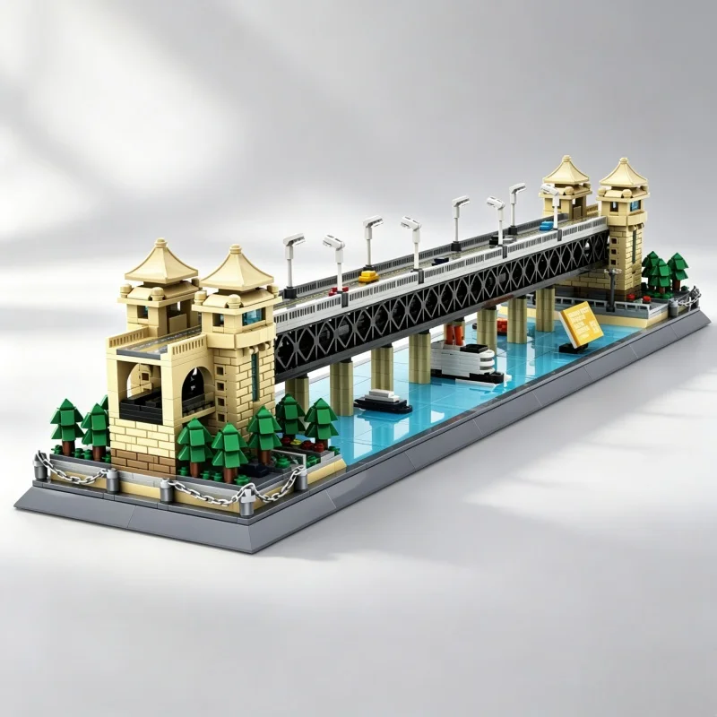 1454Pcs Landmark Building Bridge DIY Assembly Building Blocks Model Christmas Toy Gift Boy's Birthday Gift
1454Pcs Landmark Building Bridge DIY Assembly Building Blocks Model Christmas Toy Gift Boy's Birthday Gift