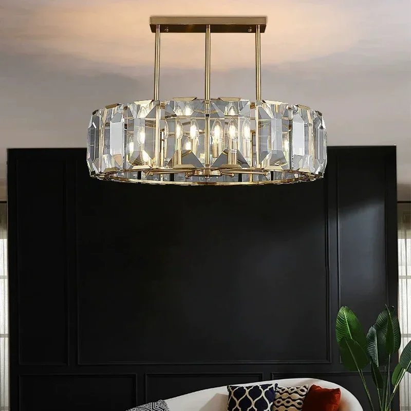 Modern Circle Crystal Chandelier for Living Room Bedroom Dining LED
Modern Circle Crystal Chandelier for Living Room Bedroom Dining LED