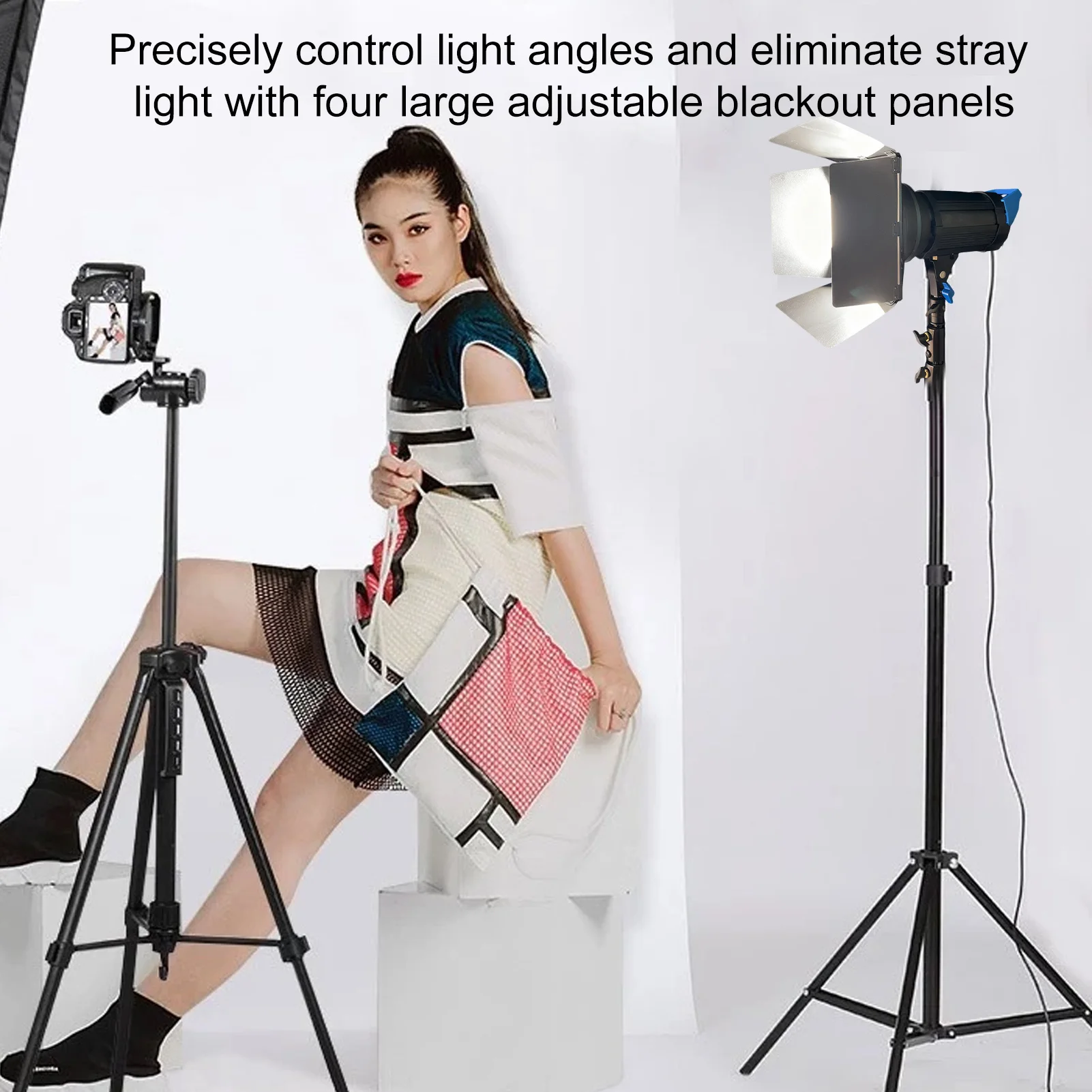 Photography Barn Door Lighting Barn Door with Honeycomb Grid Reflector Diffuser and 5 Color Gel Filters for Photography Lighting
Photography Barn Door Lighting Barn Door with Honeycomb Grid Reflector Diffuser and 5 Color Gel Filters for Photography Lighting
