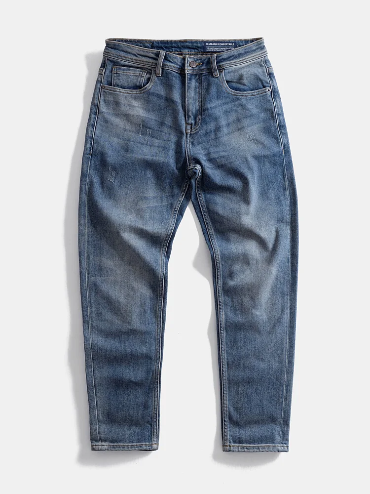 Slim Fit Retro Waed Denim Jeans Men's Casual Straight Leg Micro Elastic Long Trousers Trendy Cotton Polyester Spandex Blend
Slim Fit Retro Waed Denim Jeans Men's Casual Straight Leg Micro Elastic Long Trousers Trendy Cotton Polyester Spandex Blend