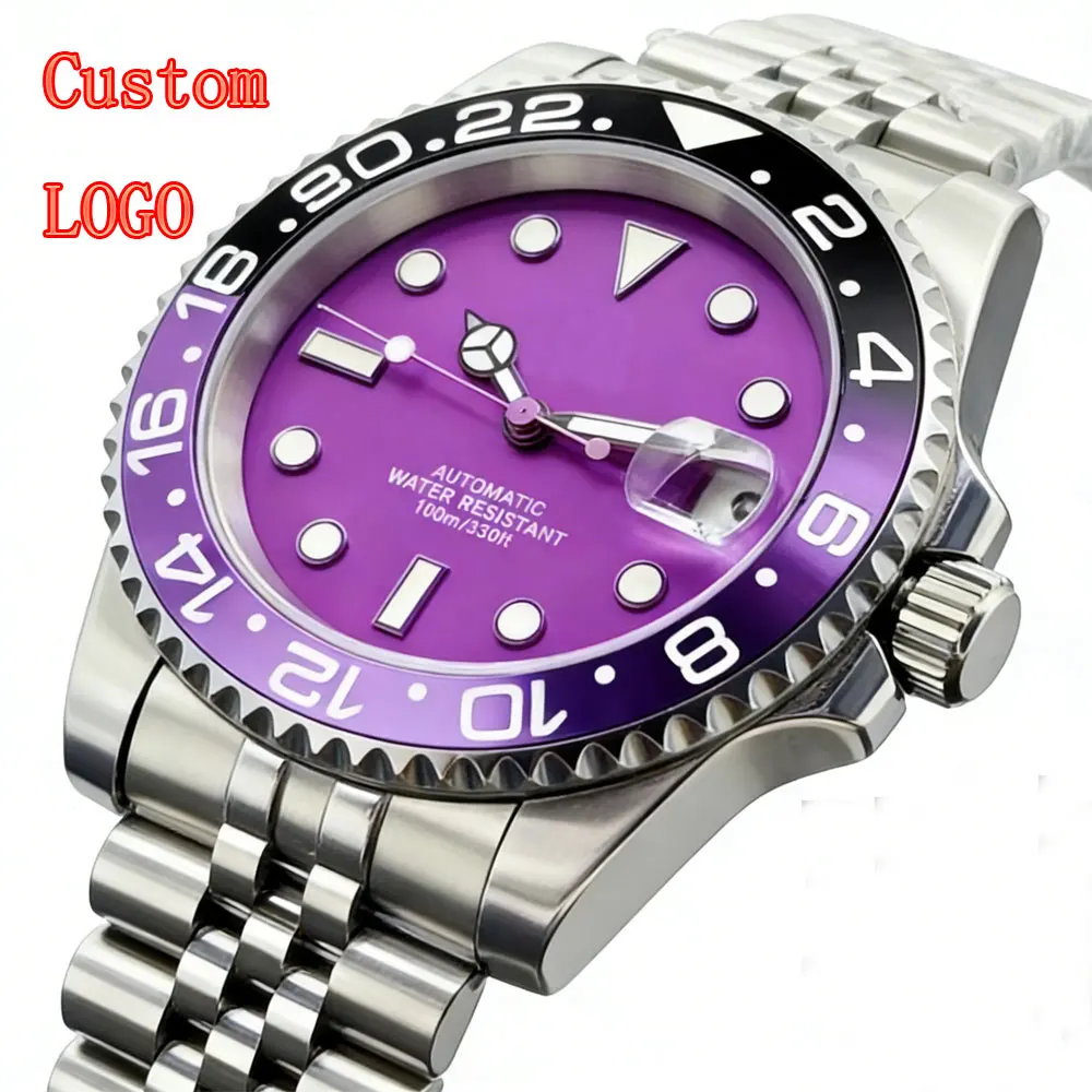 Custom LOGO man watch for Luxurious SUB NH35 Automatic mechanical Diving watches Waterproof 100m Sapphire Luminous Wrist watch
Custom LOGO man watch for Luxurious SUB NH35 Automatic mechanical Diving watches Waterproof 100m Sapphire Luminous Wrist watch