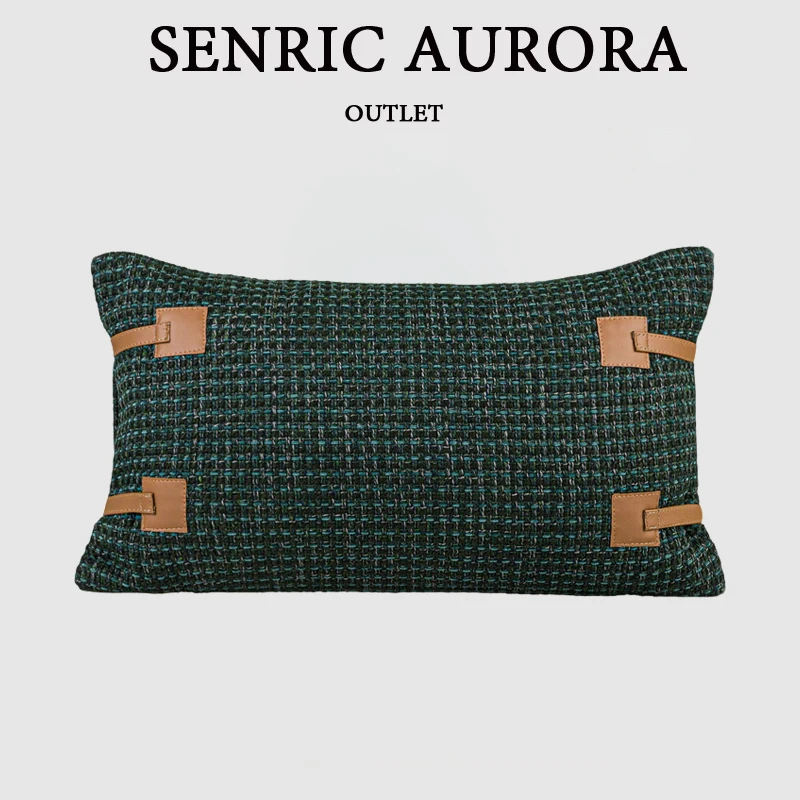 Дизайнерский роскошный чехол для подушки 30x50 см, темно-зеленый хлопок и лен, кожаная поясная наволочка для дома, отеля, кровати, гостиной, дивана
Дизайнерский роскошный чехол для подушки 30x50 см, темно-зеленый хлопок и лен, кожаная поясная наволочка для дома, отеля, кровати, гостиной, дивана