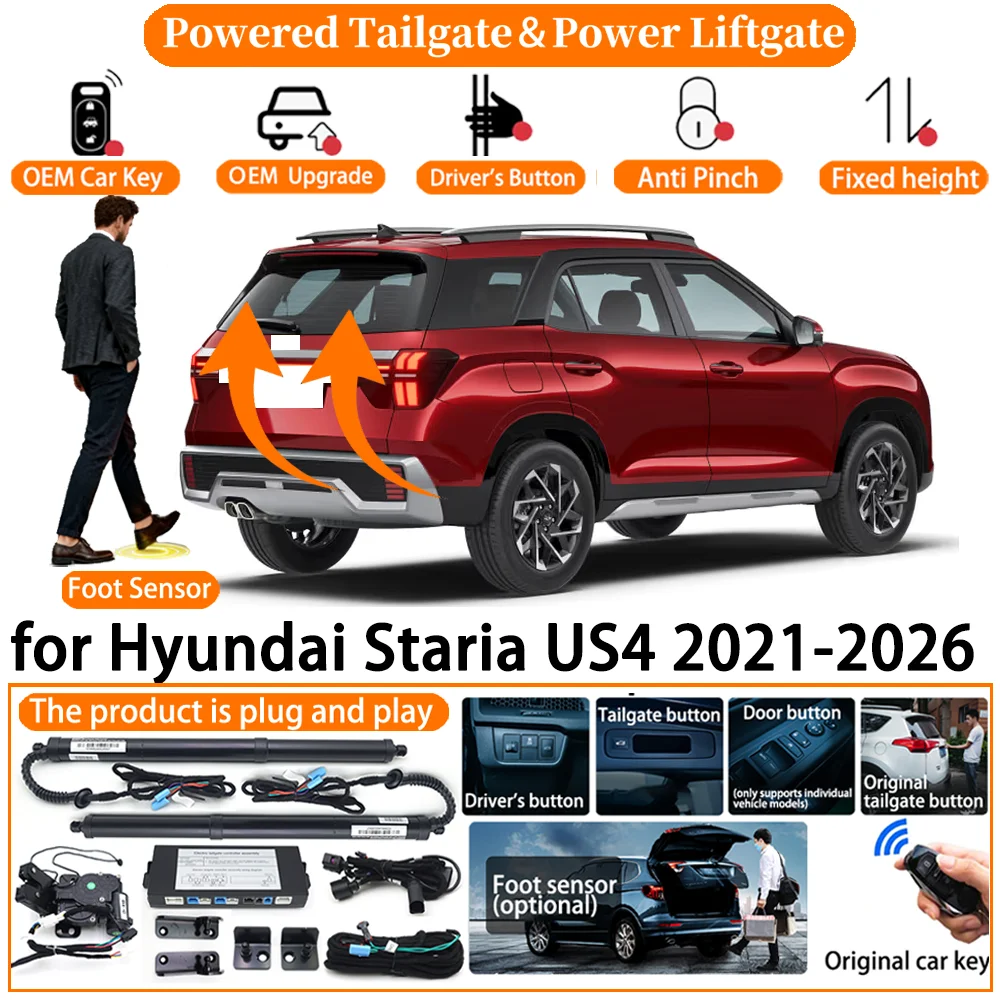 Powered Tailgate for Hyundai Alcazar Creta Grand Creta Cantus Lux 2021-2026 Automatic Electric Power Tailgate Tail Gate Lift kit
Powered Tailgate for Hyundai Alcazar Creta Grand Creta Cantus Lux 2021-2026 Automatic Electric Power Tailgate Tail Gate Lift kit