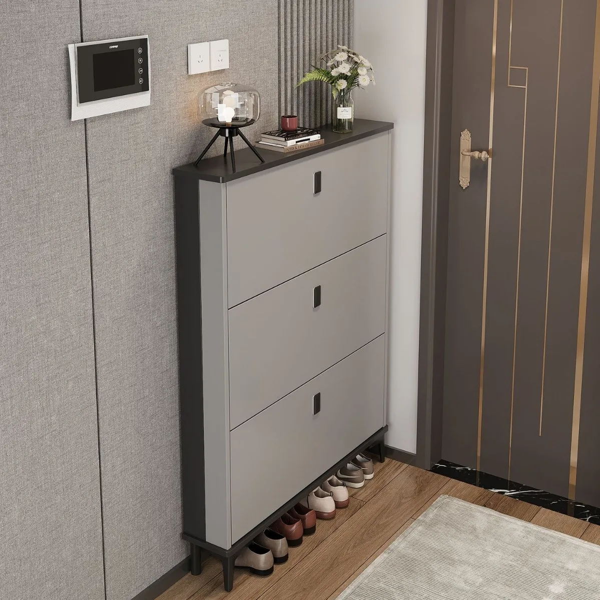 Modern design shoes cabinet home living room use wooden shoe storage cabinet for indoor and outdoor shoes storage
Modern design shoes cabinet home living room use wooden shoe storage cabinet for indoor and outdoor shoes storage