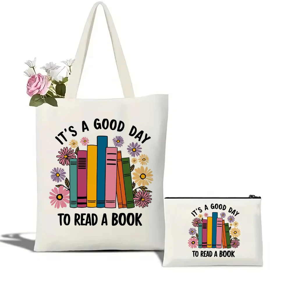 It's Good Day To Read Tote Bag Book Lovers Tote Gift for Book Lover Gift Large Capacity Shopping Bags Shoulder Handbag
It's Good Day To Read Tote Bag Book Lovers Tote Gift for Book Lover Gift Large Capacity Shopping Bags Shoulder Handbag