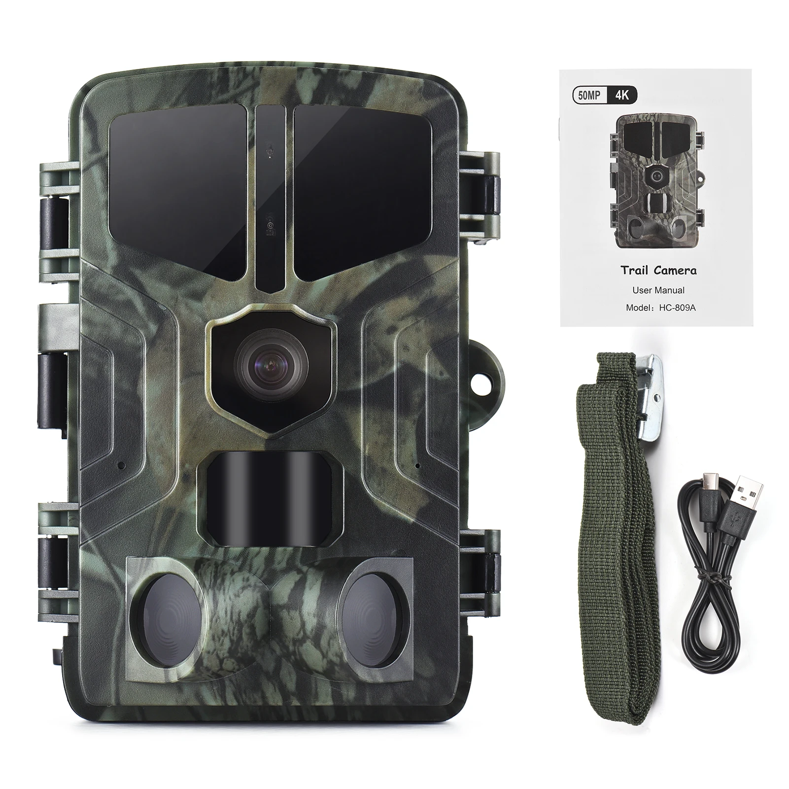 Motion Activated Game Camera 4K 50MP Trail Camera Night Vision Motion Activated Game Camera IP65 Waterproof Hunting Camera
Motion Activated Game Camera 4K 50MP Trail Camera Night Vision Motion Activated Game Camera IP65 Waterproof Hunting Camera