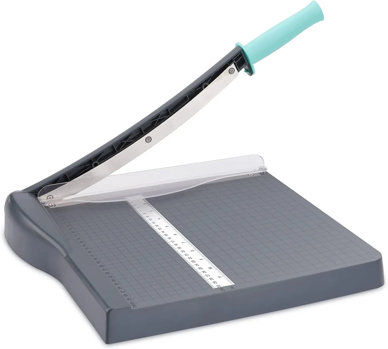 12" Guillotine Paper Cutter with Safety Guard, Blade Lock, and 16 Sheet Capacity for Cardstock and Cardboard
12" Guillotine Paper Cutter with Safety Guard, Blade Lock, and 16 Sheet Capacity for Cardstock and Cardboard