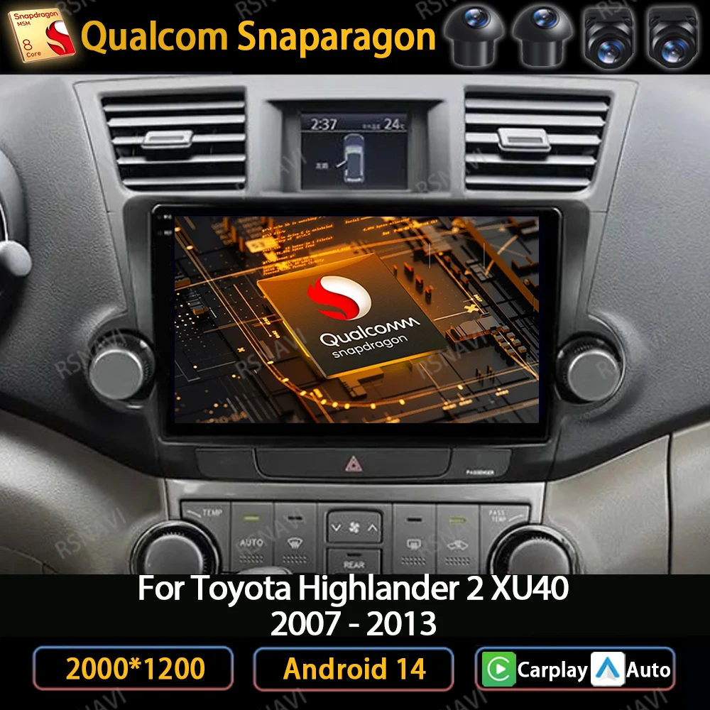Автомобильный радиоприемник Android 14 для Toyota Highlander 2 XU40 2007-2011, навигация, GPS, авто 4G BT, мультимедийный стерео видеоплеер, 2din DVD
Автомобильный радиоприемник Android 14 для Toyota Highlander 2 XU40 2007-2011, навигация, GPS, авто 4G BT, мультимедийный стерео видеоплеер, 2din DVD
