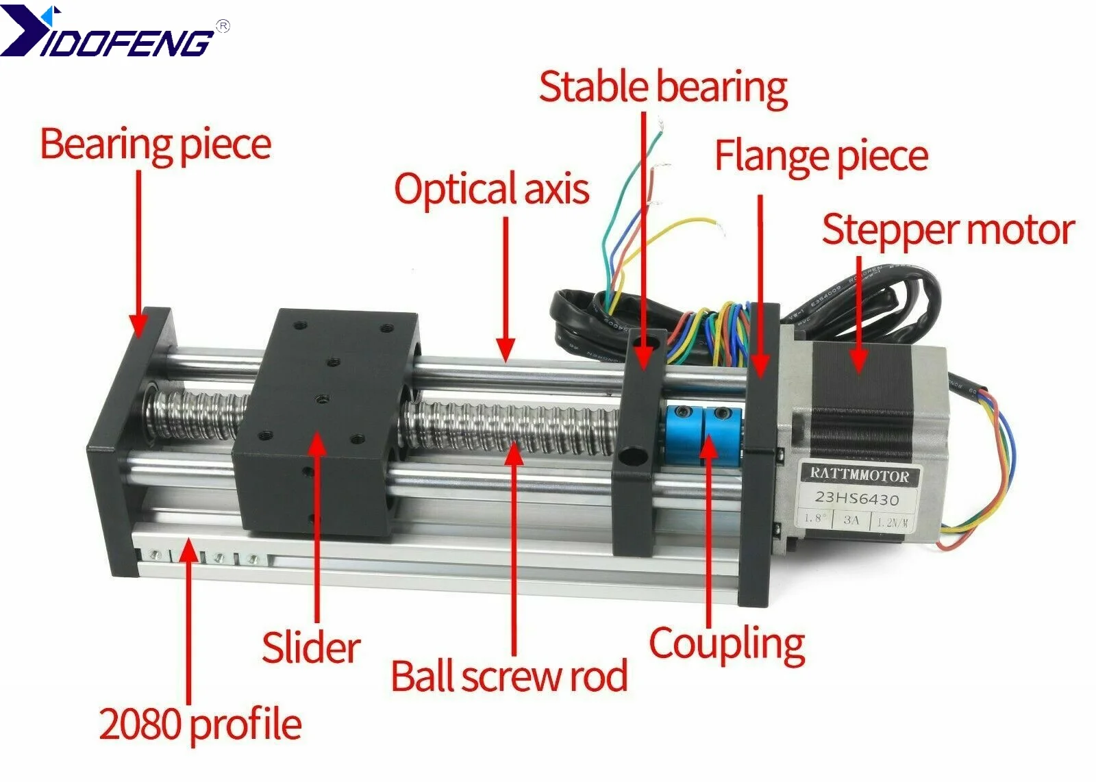EBX1605-100/200/300/400/500mm Effective Stroke CNC Linear Guide with Nema 23 Stepper Motor Slide Table & 1605 Ball Screw
EBX1605-100/200/300/400/500mm Effective Stroke CNC Linear Guide with Nema 23 Stepper Motor Slide Table & 1605 Ball Screw