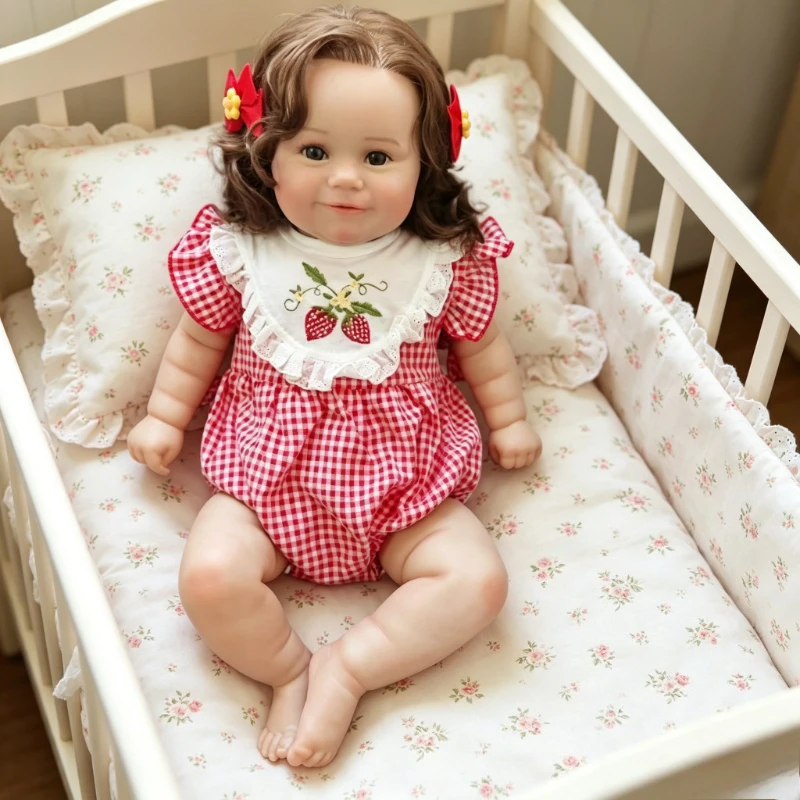 60cm Already Painted Finished Doll Maddie with Rooted Culry Hair Cute Baby Cloth Body 3D Painting with Visible Veins
60cm Already Painted Finished Doll Maddie with Rooted Culry Hair Cute Baby Cloth Body 3D Painting with Visible Veins