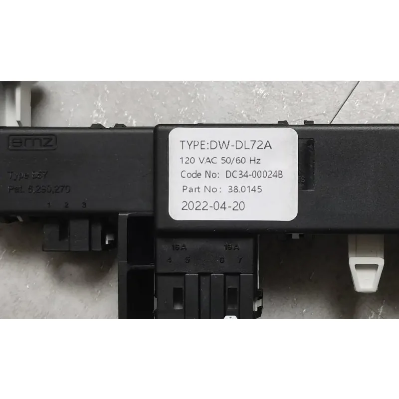 New For Samsung washing machine Door lock delay DW-DL72A DC34-00024B 110V-127V switch electronic door lock
New For Samsung washing machine Door lock delay DW-DL72A DC34-00024B 110V-127V switch electronic door lock