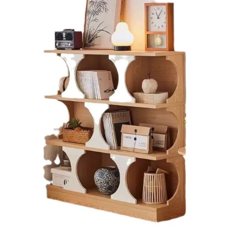 French retro bookcase, low bookshelf floor combination, special-shaped living room entrance display cabinet
French retro bookcase, low bookshelf floor combination, special-shaped living room entrance display cabinet
