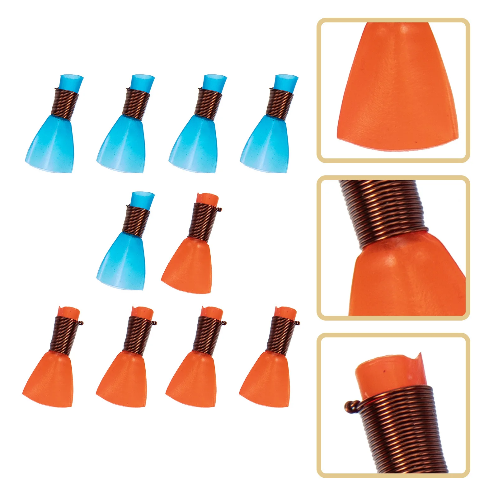 10pcs Suona Reeds Natural Reed High-Grade Copper Wire Sound Quality Polished Required Mouth Adjustment Portable Instrument Tools