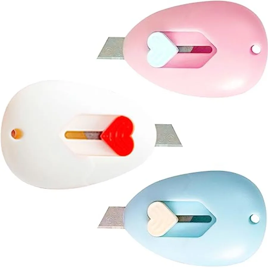 3pcs Mini Utility Knives Letter Openers Pocket Box Cutters Slide Open with Hole for Box Letter Envelope Paper Office and Home U
3pcs Mini Utility Knives Letter Openers Pocket Box Cutters Slide Open with Hole for Box Letter Envelope Paper Office and Home U