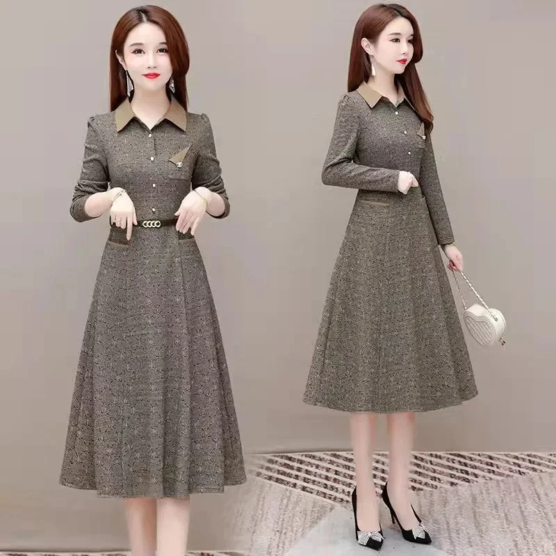 High-grade Lady Patchwork Long Dresses 2PCS Spring Autumn Female Fashion Maxi Dress Women Medium Long Styles Long Sleeves Dress
High-grade Lady Patchwork Long Dresses 2PCS Spring Autumn Female Fashion Maxi Dress Women Medium Long Styles Long Sleeves Dress