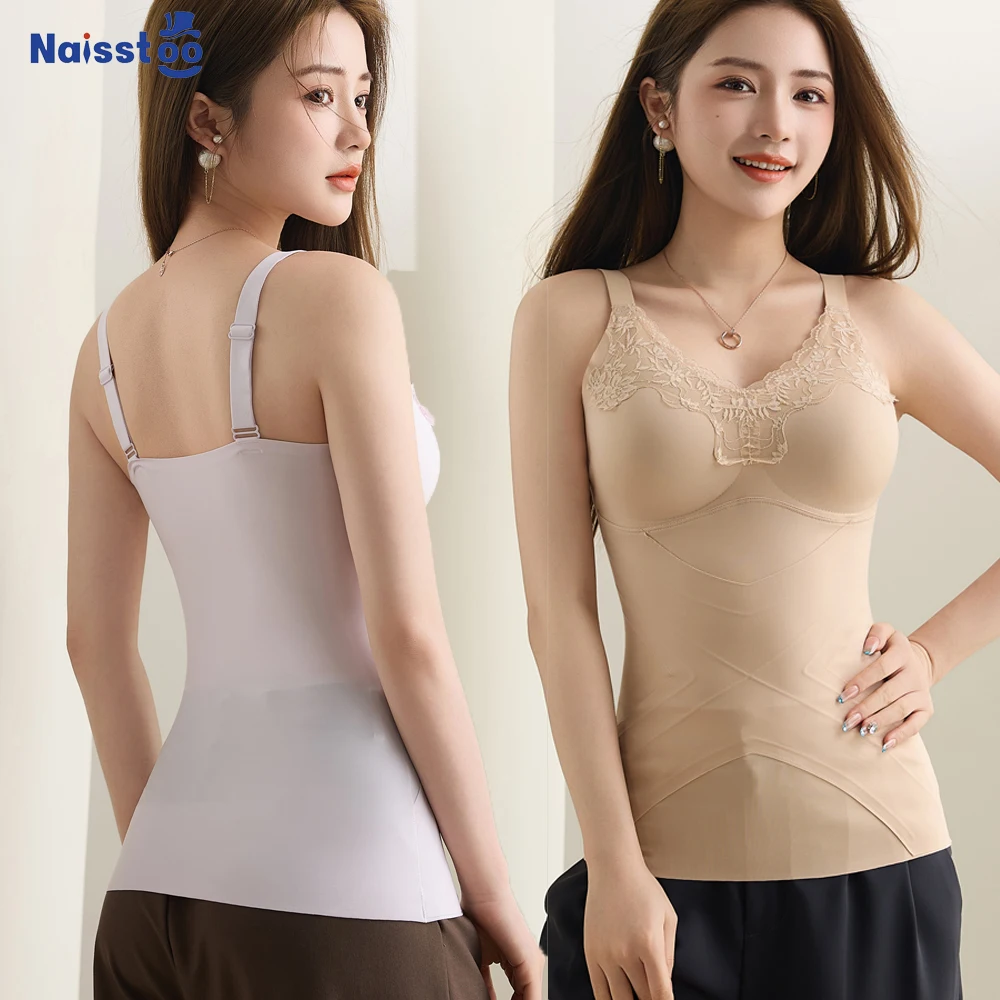 Women's Shapewear Tank Top Built-in Bras Lace V-Neck Light Tummy Control Shapers Underwear Slimming Body Shaper Vest Undershirts
Women's Shapewear Tank Top Built-in Bras Lace V-Neck Light Tummy Control Shapers Underwear Slimming Body Shaper Vest Undershirts