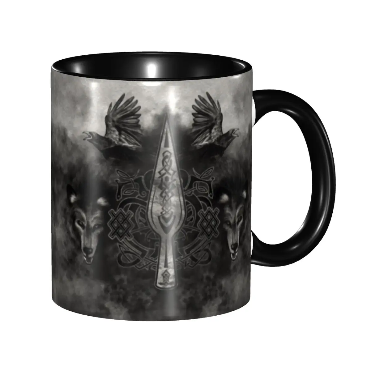 Customized Gungnir Spear Of Odin Coffee Mugs DIY Valhalla Viking Norse Wolf Ceramic Tea Milk Cup
Customized Gungnir Spear Of Odin Coffee Mugs DIY Valhalla Viking Norse Wolf Ceramic Tea Milk Cup