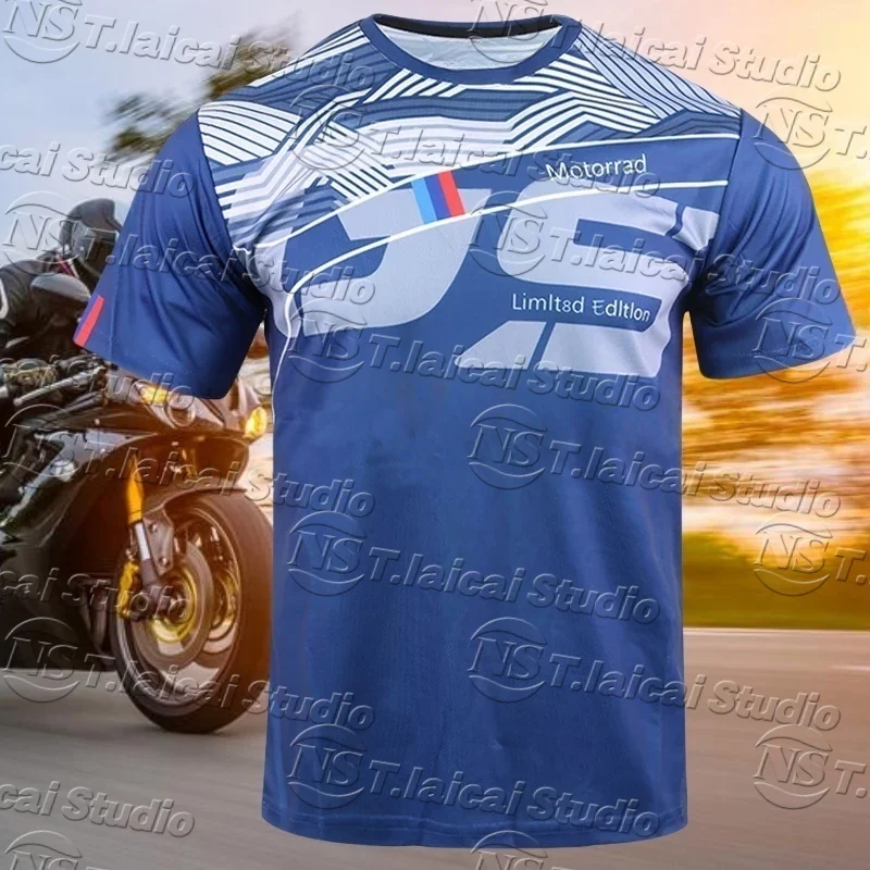 Men's Motorcycle T-Shirt Motorrad BMW R1200 R1250 GS Adventure Quick Dry Summer Blue Superbike Motorsport Team Jersey
Men's Motorcycle T-Shirt Motorrad BMW R1200 R1250 GS Adventure Quick Dry Summer Blue Superbike Motorsport Team Jersey