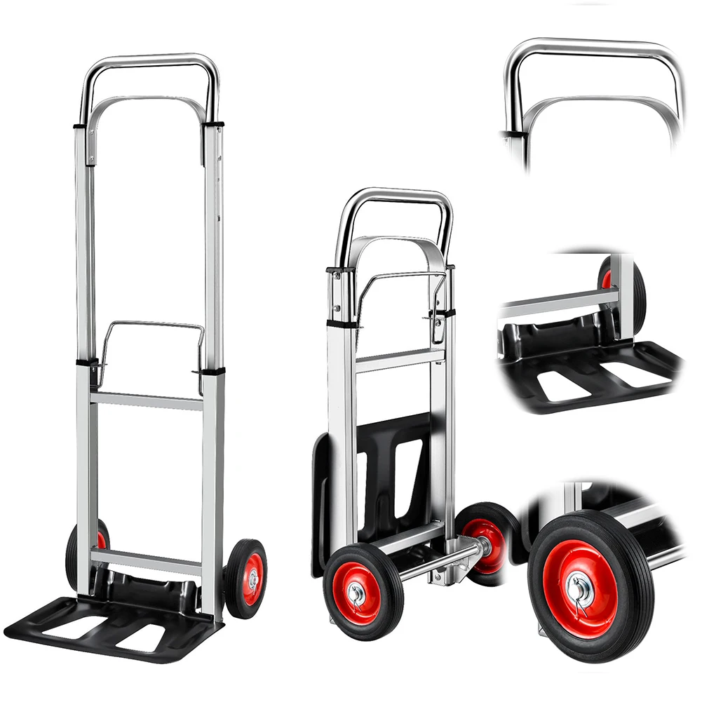 Folding Hand Truck Aluminum Heavy Duty Industrial Collapsible Dolly Cart for Transport Moving in Warehouse Supermarket Outdoor
Folding Hand Truck Aluminum Heavy Duty Industrial Collapsible Dolly Cart for Transport Moving in Warehouse Supermarket Outdoor
