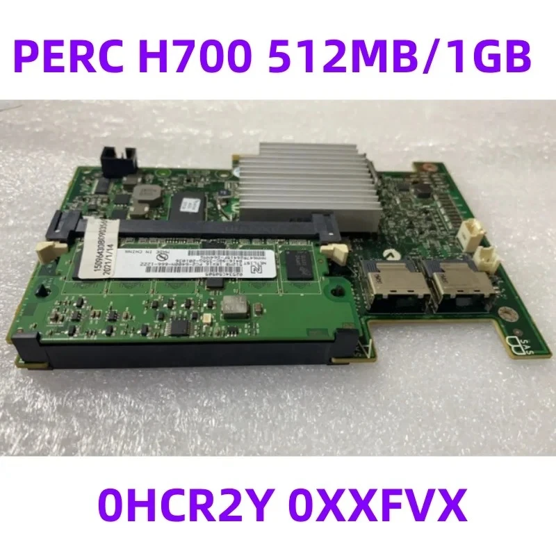 Original PERC H700 Array Card 512MB/1GB Cache 0HCR2Y 0XXFVX R710