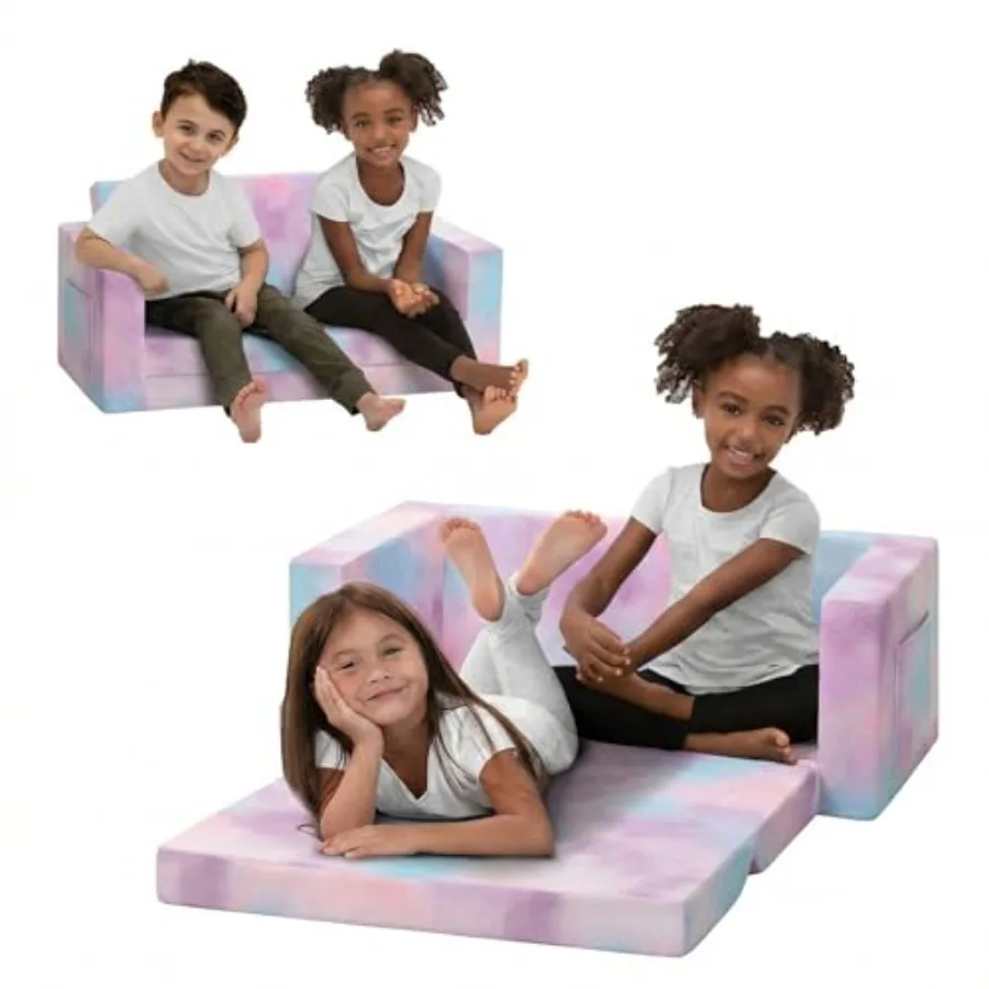 Cozee 2-in-1 Sofa, 2-Seater Convertible Toddler Couch Sleeper, Wide 2-in-1 Flip Open Foam Chair for Playroom, Pet-Friendly, Bed
Cozee 2-in-1 Sofa, 2-Seater Convertible Toddler Couch Sleeper, Wide 2-in-1 Flip Open Foam Chair for Playroom, Pet-Friendly, Bed