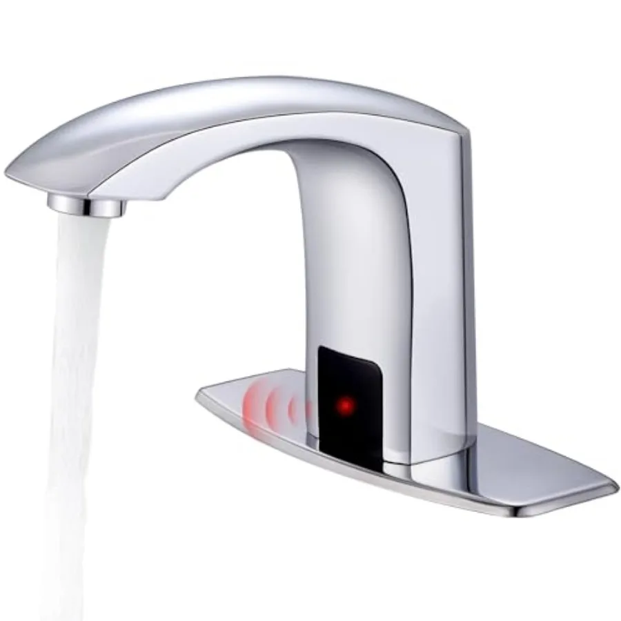 Commercial Touchless Bathroom Sink Faucet Cold and Hot Water Automatic Motion Sensor Basin Tap Mixer with Mixing Valve and Cove
Commercial Touchless Bathroom Sink Faucet Cold and Hot Water Automatic Motion Sensor Basin Tap Mixer with Mixing Valve and Cove