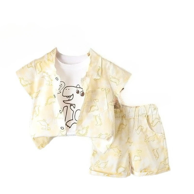 New Summer Baby Boys Clothes Suit Children Fashion Cartoon Shirt Vest Shorts 3Pcs/Sets Kids Girls Clothing Infant Tracksuits
New Summer Baby Boys Clothes Suit Children Fashion Cartoon Shirt Vest Shorts 3Pcs/Sets Kids Girls Clothing Infant Tracksuits