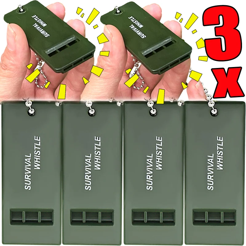 Whistle Survival Three Hole Design Outdoor High Pitch Loud Sound Emergency Rescue Hiking Backpack Keychain Camping Accessories
Whistle Survival Three Hole Design Outdoor High Pitch Loud Sound Emergency Rescue Hiking Backpack Keychain Camping Accessories