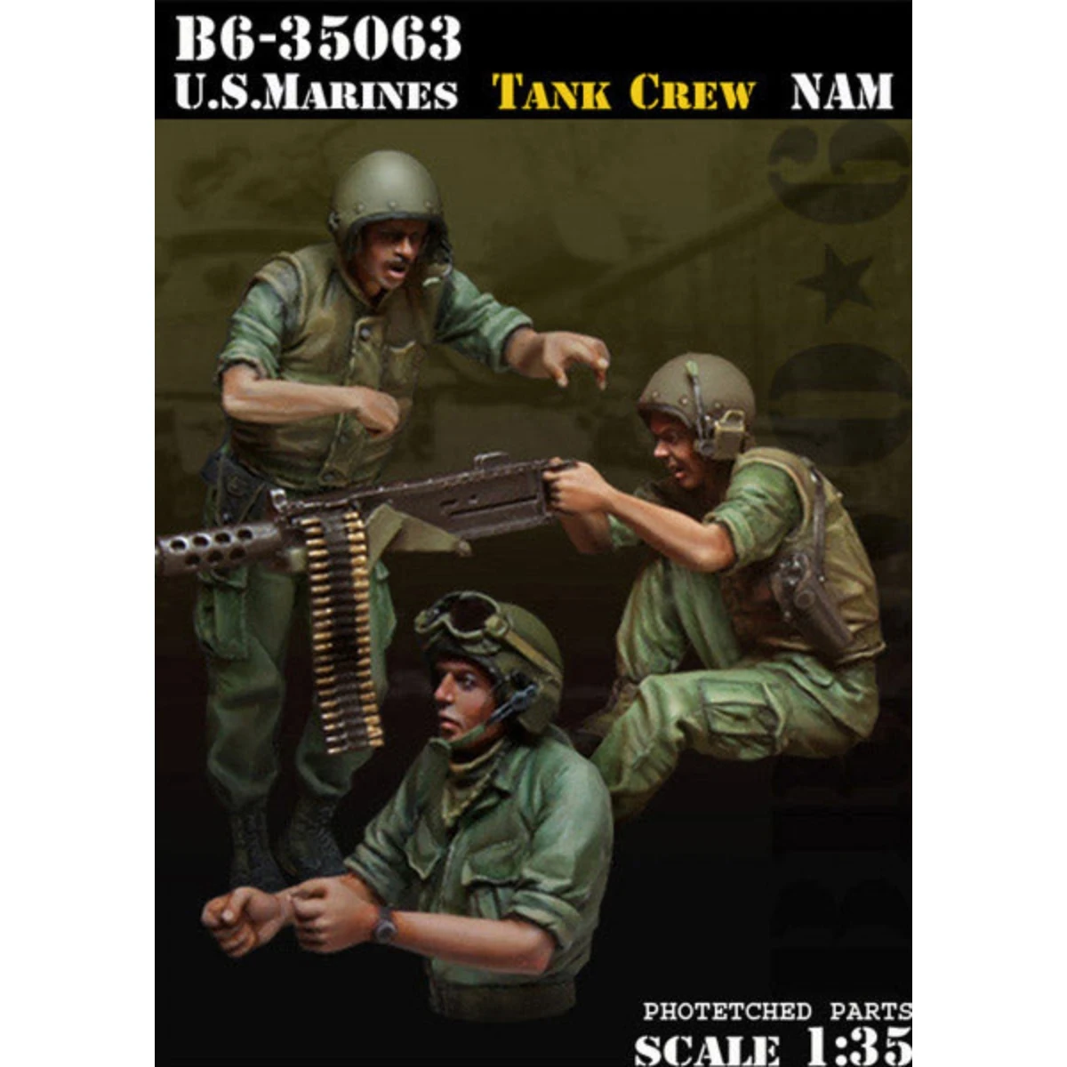 Модель из смолы масштаба 1/35 GK - Американский танковый экипаж - набор для самостоятельной сборки и покраски 1032R
Модель из смолы масштаба 1/35 GK - Американский танковый экипаж - набор для самостоятельной сборки и покраски 1032R