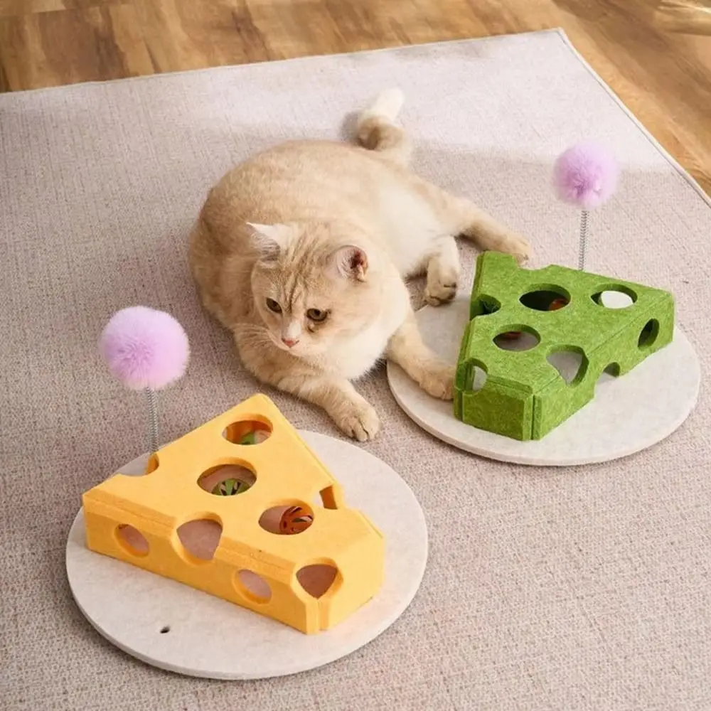 Funny Felt Cat Puzzle Play Box with Ball Hollow Interactive Cat Scratch Resistant Cat Claw Grinding Indoor Use
Funny Felt Cat Puzzle Play Box with Ball Hollow Interactive Cat Scratch Resistant Cat Claw Grinding Indoor Use