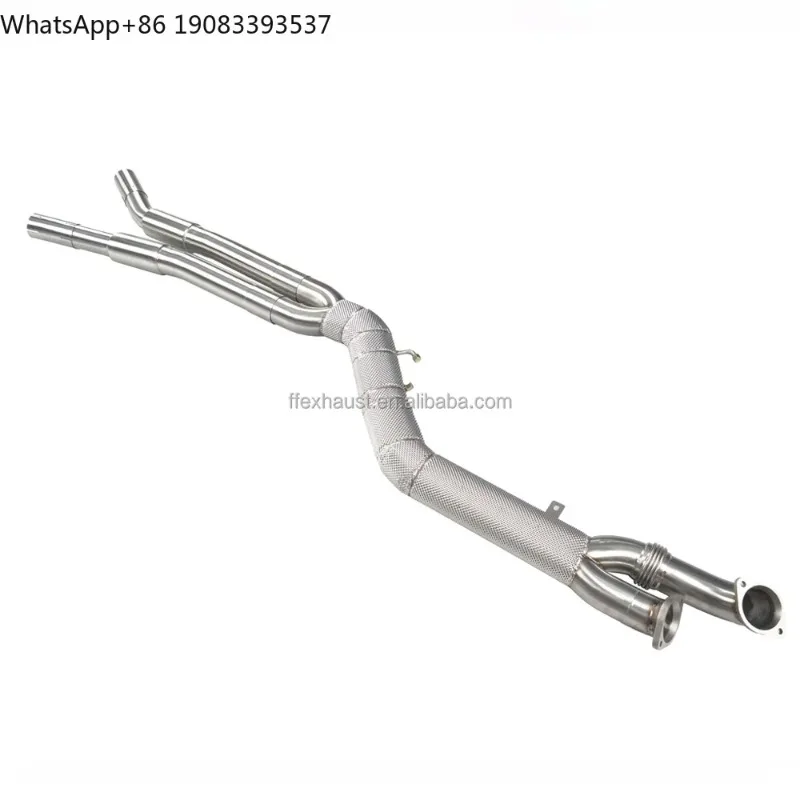 SS304 High Flow Single 101mm Midpipe Exhaust for BMW S58 G80 M3 G82 M4 Mid Pipe
SS304 High Flow Single 101mm Midpipe Exhaust for BMW S58 G80 M3 G82 M4 Mid Pipe