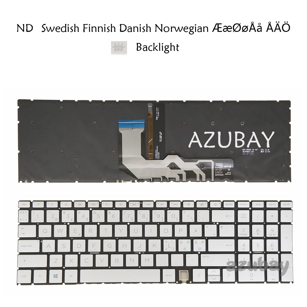 Backlit Keyboard for HP ENVY 15-ed0 15m-ed0 17-cg0 17m-cg0 17t-cg0 17-ch0 17t-ch0 17m-ch0 15-ee0 15m-ee0 15z-ee0 Nordic Swedish
Backlit Keyboard for HP ENVY 15-ed0 15m-ed0 17-cg0 17m-cg0 17t-cg0 17-ch0 17t-ch0 17m-ch0 15-ee0 15m-ee0 15z-ee0 Nordic Swedish