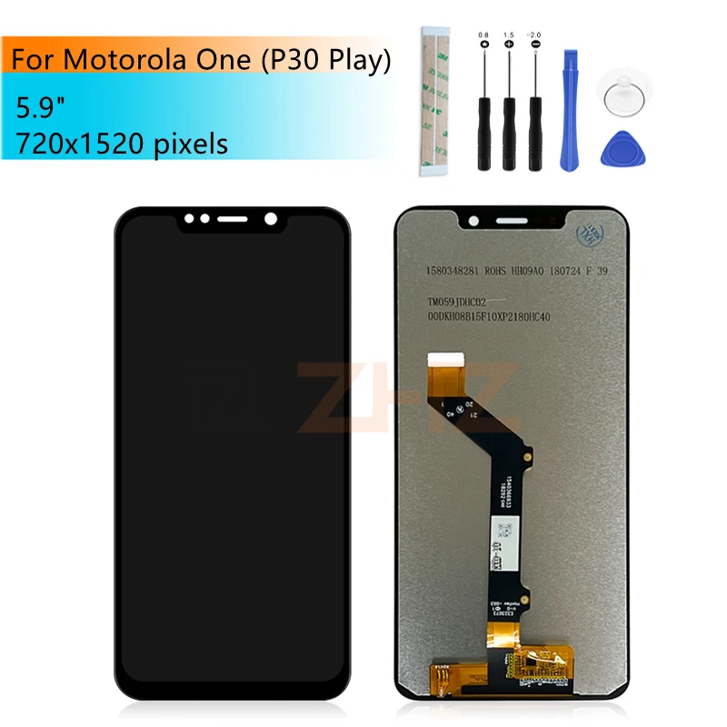 For Motorola Moto One P30 Play LCD Display Touch Screen Digitizer Assembly With Frame Replacement Repair Parts
For Motorola Moto One P30 Play LCD Display Touch Screen Digitizer Assembly With Frame Replacement Repair Parts