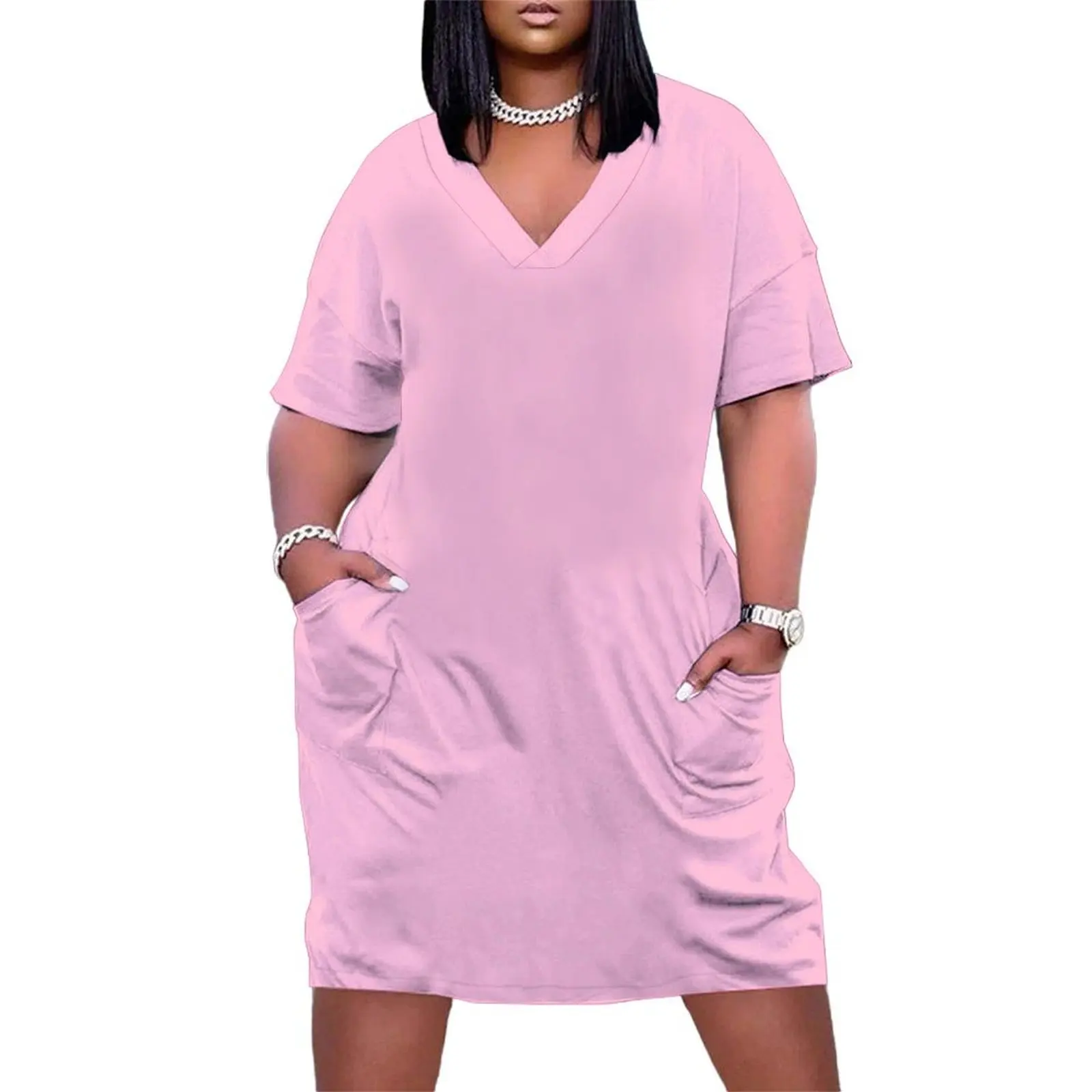 SOLID PLAIN PINK COTTON CANDY OVER 100 SHADES OF PINK ON OZCUSHIONS Loose Pocket Dress luxury woman party dress dresses for prom
SOLID PLAIN PINK COTTON CANDY OVER 100 SHADES OF PINK ON OZCUSHIONS Loose Pocket Dress luxury woman party dress dresses for prom