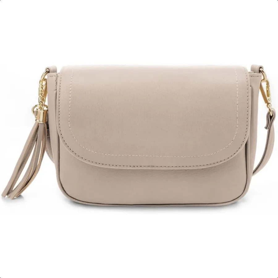 EVVE Small Crossbody Bags for Women Trendy Flap Saddle Purses with Tassel Vegan leather Shoulder bag
EVVE Small Crossbody Bags for Women Trendy Flap Saddle Purses with Tassel Vegan leather Shoulder bag
