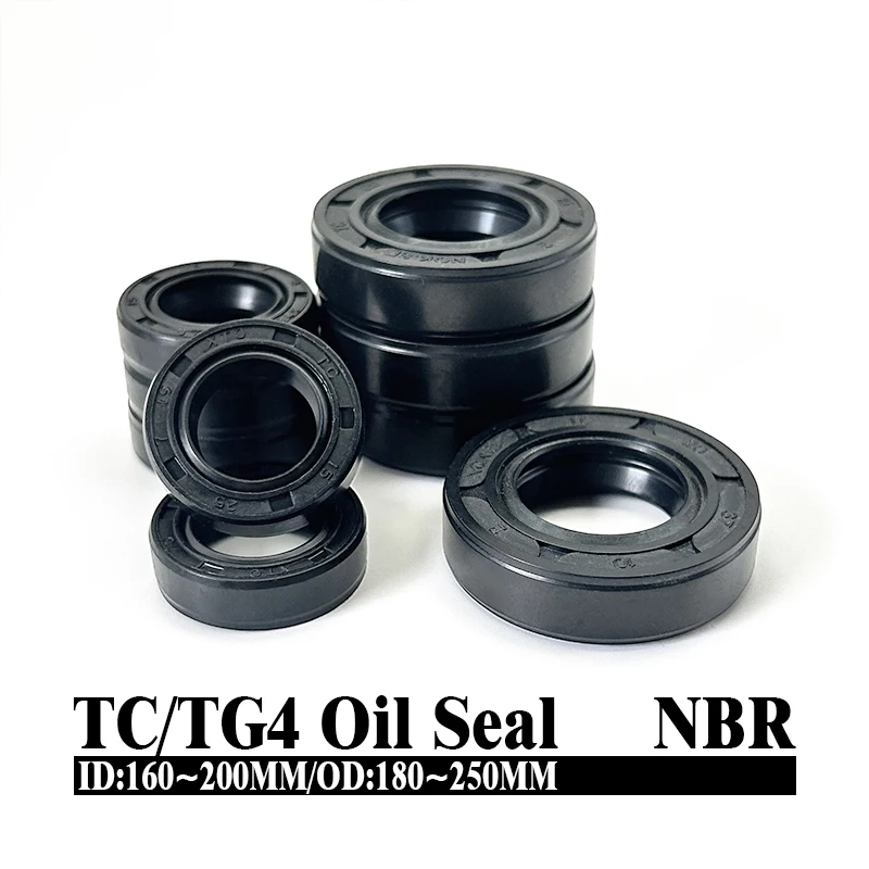 Black NBR TC/TG4 Oil Seal ID 160mm~200mm OD 180mm~250mm Durable Nitrile Rubber for Shaft Sealing Resists Oil & Heat Seal Ring
Black NBR TC/TG4 Oil Seal ID 160mm~200mm OD 180mm~250mm Durable Nitrile Rubber for Shaft Sealing Resists Oil & Heat Seal Ring
