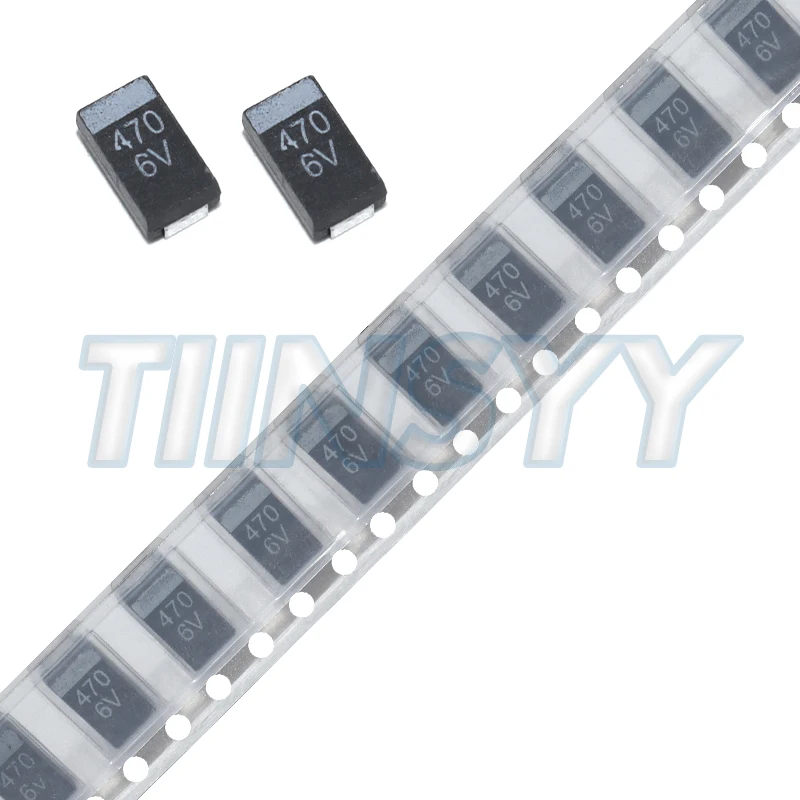 Passive Components Type Surface Mount 470uF 6V Black SMT Chip Capacitors Tantalum Capacitors
Passive Components Type Surface Mount 470uF 6V Black SMT Chip Capacitors Tantalum Capacitors