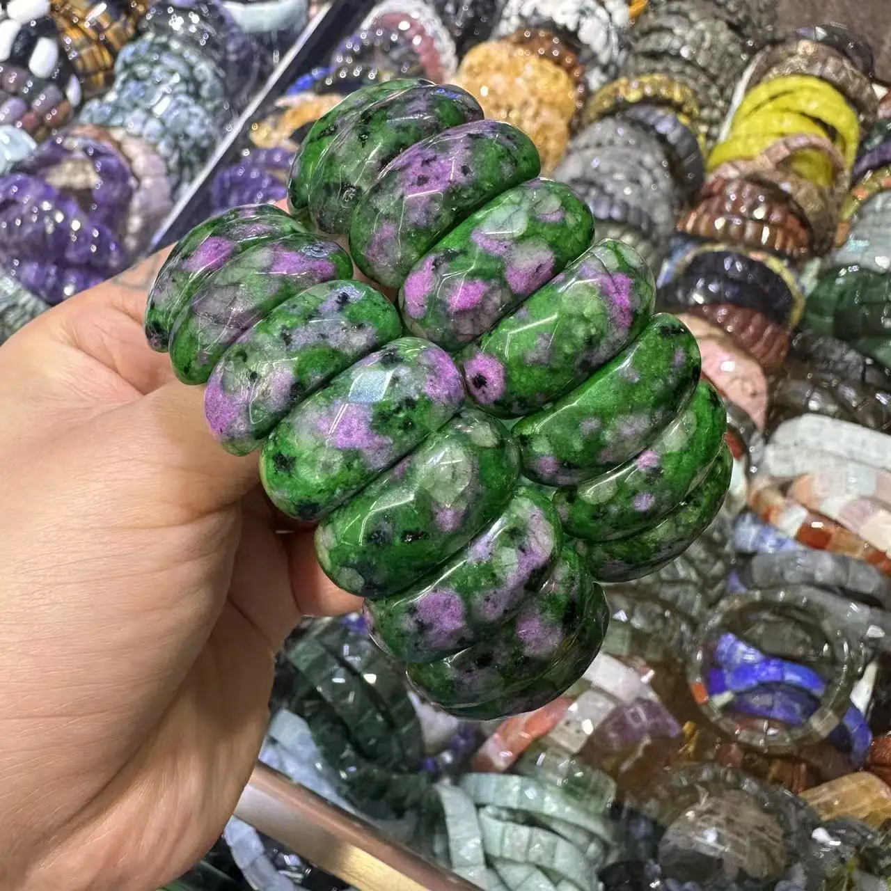 AAA Natural Stone High Quality Crystal Onxy Fluorite Bead Energy Bracelet Fashion Gemstone Bangle for Man for Woman Wholesale
AAA Natural Stone High Quality Crystal Onxy Fluorite Bead Energy Bracelet Fashion Gemstone Bangle for Man for Woman Wholesale