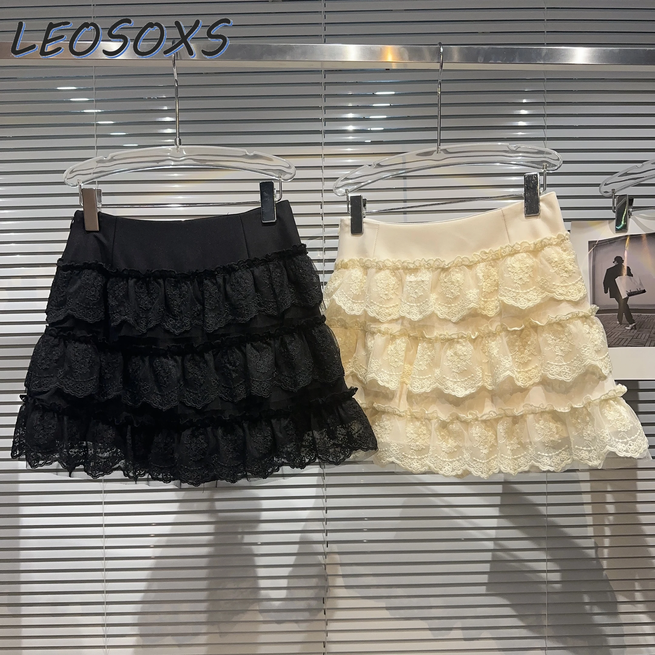 Mini Cake Skirt Women High Waist Kawaii Sweet Casual Ruffles Lace Female Lolita Pleated Skirts Mesh Lace Design A- Line Skirt
Mini Cake Skirt Women High Waist Kawaii Sweet Casual Ruffles Lace Female Lolita Pleated Skirts Mesh Lace Design A- Line Skirt