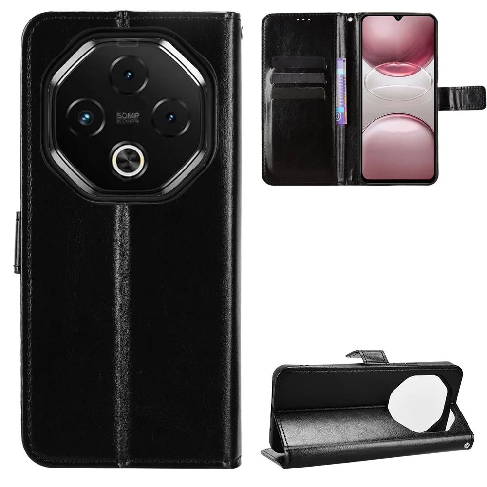 Для Umidigi G100 5G / Umidigi G100 Pro 4G Чехол из искусственной кожи с ремешком Crazy Horse Texture Чехол-кошелек для телефона - черный 
Для Umidigi G100 5G / Umidigi G100 Pro 4G Чехол из искусственной кожи с ремешком Crazy Horse Texture Чехол-кошелек для телефона - черный