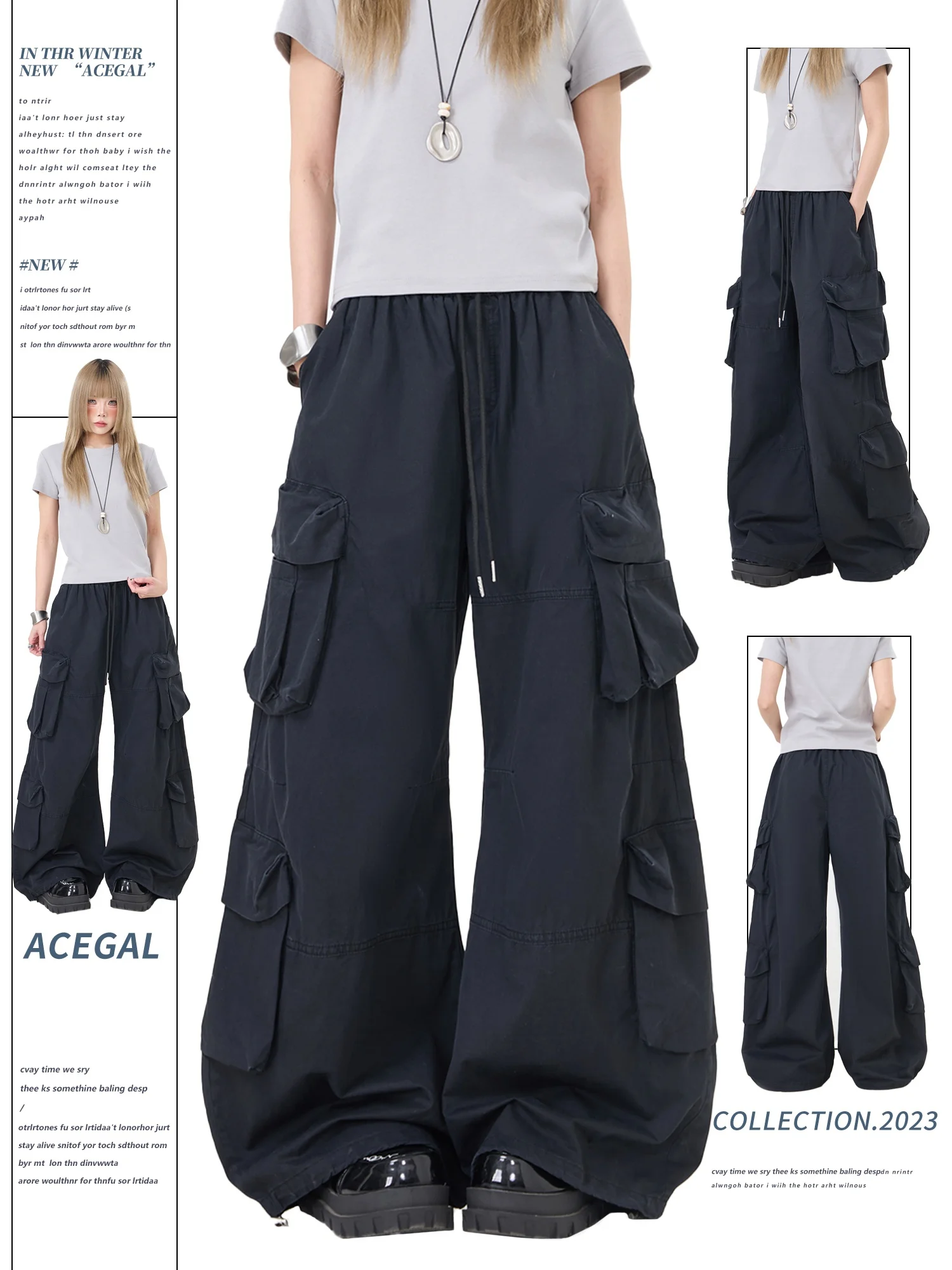 American Sle High Street Multi ket Work Pants Women Slimming Hot Girl Straight Leg Wide Leg Casual Long Pants
American Sle High Street Multi ket Work Pants Women Slimming Hot Girl Straight Leg Wide Leg Casual Long Pants