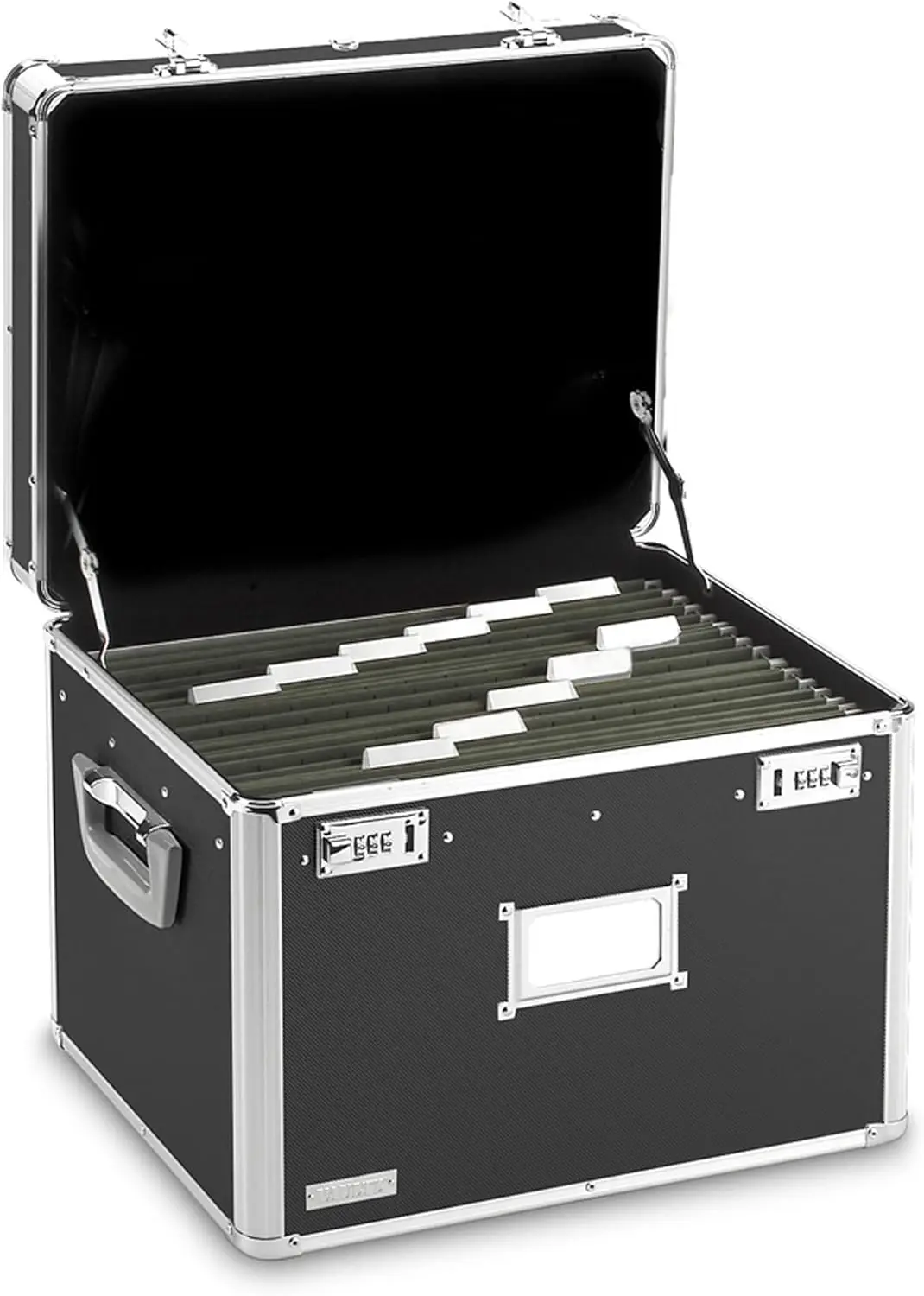 Portable File Box 17.5x14x12.5 Inch Legal/Letter Storage with Dual Combination Lock for Document Organization, Black
Portable File Box 17.5x14x12.5 Inch Legal/Letter Storage with Dual Combination Lock for Document Organization, Black