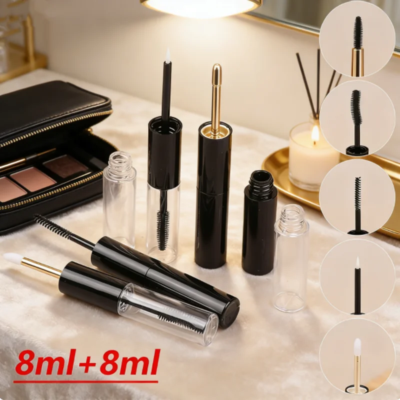 DIY Refillable Makeup Tubes - Double Sided Empty Containers for Creams&Liquids Use for Mascara, Lip Balm, Includes 2 Applicators
DIY Refillable Makeup Tubes - Double Sided Empty Containers for Creams&Liquids Use for Mascara, Lip Balm, Includes 2 Applicators