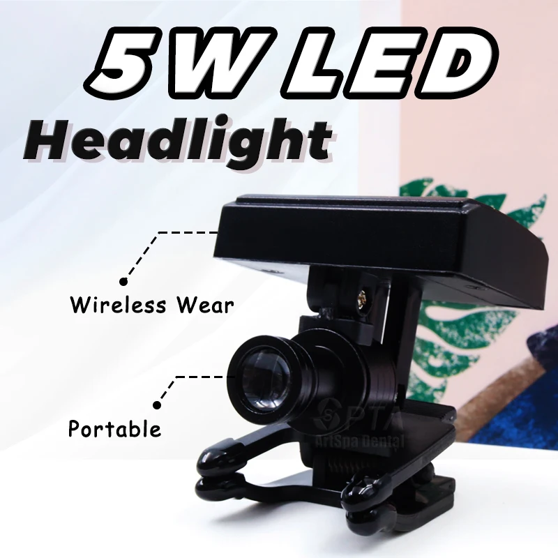 SPTA Dental Power Switch Of Binocular Wireless 5W Headlight Clip Headlamp Portable Light For Dentist Loupe Lab Medical Magnifier
SPTA Dental Power Switch Of Binocular Wireless 5W Headlight Clip Headlamp Portable Light For Dentist Loupe Lab Medical Magnifier