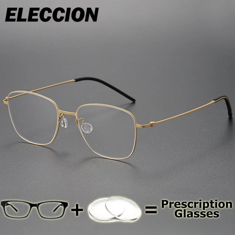 ELECCION Prescription Glasses Pure Titanium Super Quality Optical Eyewear Men Women Glasses Frame Myopia Minus Lens Photochromic
ELECCION Prescription Glasses Pure Titanium Super Quality Optical Eyewear Men Women Glasses Frame Myopia Minus Lens Photochromic
