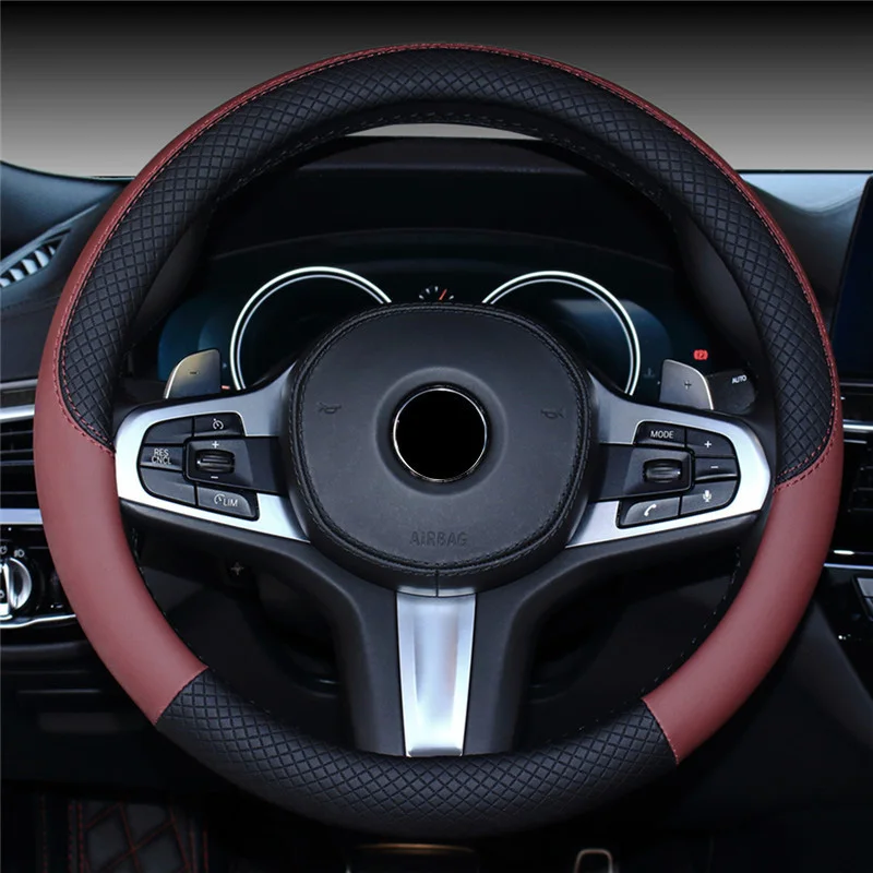 PU Universal leather steering wheel cover for Chevrolet All Models Cruze Captiva Sonic Spark Aveo Blazer car accessories
PU Universal leather steering wheel cover for Chevrolet All Models Cruze Captiva Sonic Spark Aveo Blazer car accessories