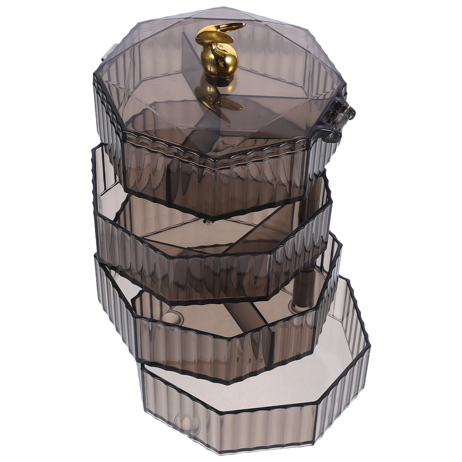 Cartoon Rabbit 4-tier Jewelry Storage Box Grey Desk Organizer Necklace Earrings Rings Compact Space-saving Gifts
Cartoon Rabbit 4-tier Jewelry Storage Box Grey Desk Organizer Necklace Earrings Rings Compact Space-saving Gifts