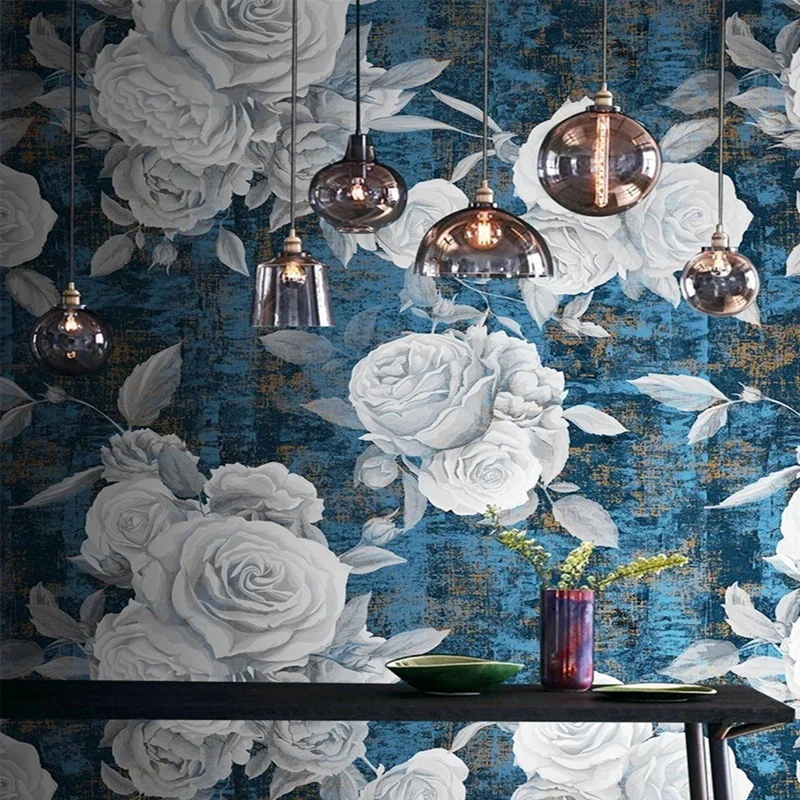 Фотообои в стиле ретро, на заказ, 3D, с розами и голубым цветочным узором, для спальни, гостиной, фоновой стены под телевизор, декор, нетканые
Фотообои в стиле ретро, на заказ, 3D, с розами и голубым цветочным узором, для спальни, гостиной, фоновой стены под телевизор, декор, нетканые