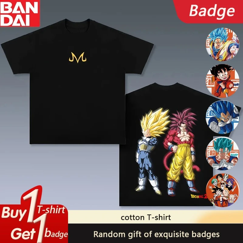 Dragon Ball GOKU Vegeta Anime Peripheral Short Sleeve 2025 Summer Loose Harajuku Men's and Women's Cotton T-Shirt Ins
Dragon Ball GOKU Vegeta Anime Peripheral Short Sleeve 2025 Summer Loose Harajuku Men's and Women's Cotton T-Shirt Ins